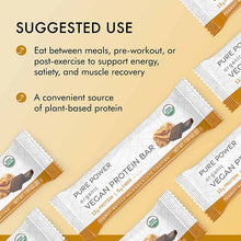 Organic Vegan Protein Bar, Peanut Butter Chocolate, 12 Bars, by Pure Power, image #5
