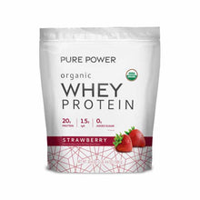 Organic Whey Protein, Strawberry, by Pure Power