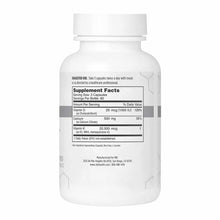 White supplement bottle with white cap displaying Osteo-K label and nutrition facts panel.