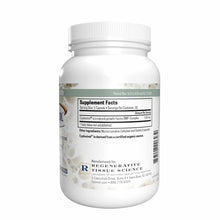 White supplement bottle with white ridged cap containing 30 capsules, labeled Ostinol Standard 150 by Regenerative Tissue Sci