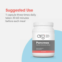 Pancreas Natural Glandular Pork, 720 Veg Capsules, by Allergy Research Group, image #3