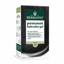 Permanent Hair Color Gel, 1N Black, by Herbatint