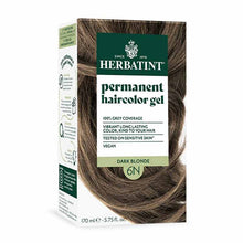 Permanent Hair Color Gel, 6N Dark Blonde, by Herbatint