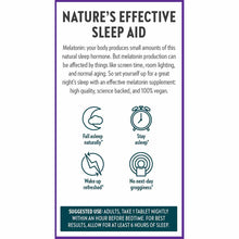 Product package label for New Chapter Plant Melatonin sleep aid supplement with usage instructions and benefit icons on white