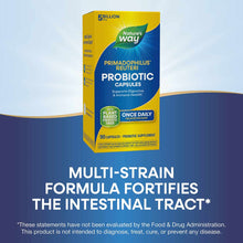 Nature's Way Primadophilus Reuteri probiotic capsules box with yellow and blue packaging, 90 capsules.
