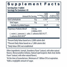 PRO-Kids ENT Strawberry Vanilla, 45 Chewable Tablets, by Hyperbiotics