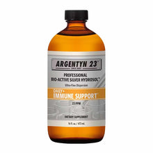 Argentyn 23 Professional Bio-Active Silver Hydrosol bottle, 16 fl oz, amber glass with black cap and product label.