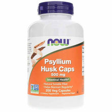 Psyllium Husk Caps 500 Mg, 200 Veg Capsules, by NOW Foods
