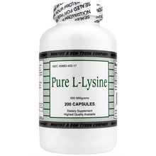 Pure L-Lysine 500 Mg, 200 Capsules, by Montiff