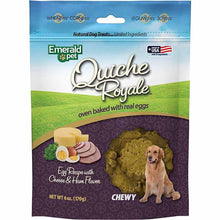 Quiche Royale Chewy Dog Treats, Ham & Cheese, by Emerald Pet