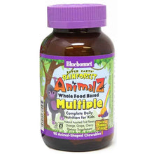 RainForest AnimalZ Multiple for Kids, Assorted, 90 Chewables, by Bluebonnet