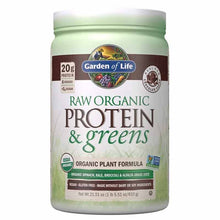 Raw Protein & Greens, Chocolate, 21.51 Oz, by Garden of Life