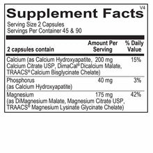 Reacted Cal-Mag, 180 Capsules, by Ortho Molecular, image #2