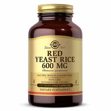 Red Yeast Rice 600 Mg, 120 Veg Capsules, by Solgar