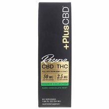 Reserve CBD 50 Mg Dark Chocolate Mint, 1.86 Oz, by PlusCBD Oil