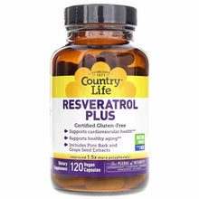 Resveratrol Plus, 120 Vegan Capsules, by Country Life