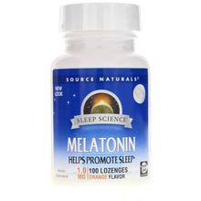 Sleep Science Melatonin 1 Mg Lozenges, Orange, 100 Lozenges, by Source Naturals