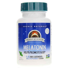 Sleep Science Melatonin 1 Mg Lozenges, Peppermint, 200 Lozenges, by Source Naturals