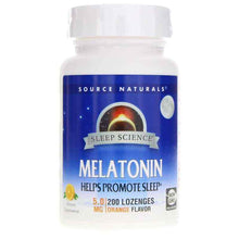 Sleep Science Melatonin 5 Mg Lozenges, Orange, 200 Lozenges, by Source Naturals