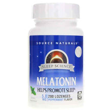 Sleep Science Melatonin 5 Mg Lozenges, Peppermint, 200 Lozenges, by Source Naturals