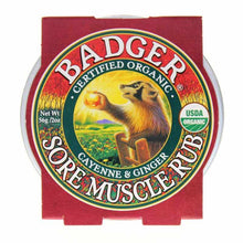 Sore Muscle Rub Cayenne & Ginger, by Badger
