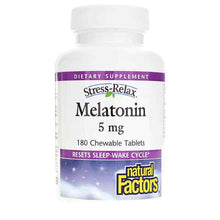 Stress-Relax Melatonin 5 Mg Chewable, 180 Chewable Tablets, by Natural Factors