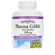 Stress-Relax Pharma GABA Chewable, 120 Chewable Tablets, by Natural Factors