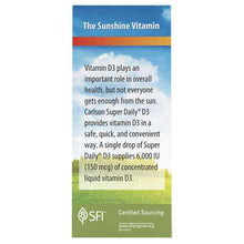 Super Daily D3 6000 IU Vitamin D Liquid, by Carlson Labs, image #4
