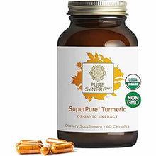 SuperPure Turmeric Organic Extract Capsules, by Pure Synergy