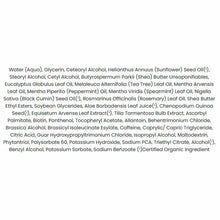 Bottle label displaying ingredient list for Jason thickening biotin and hyaluronic acid conditioner.