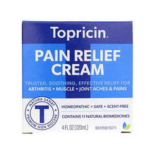 Topricin Pain Relief Cream, 4 Oz Jar, by Topical Biomedics
