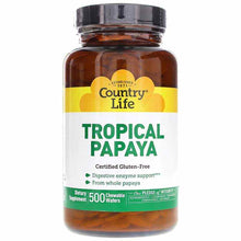 Tropical Papaya, 500 Chewable Wafers, by Country Life