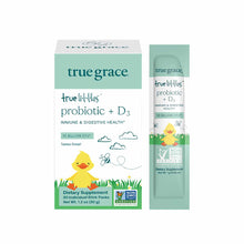 True Littles Probiotic + D3, 30 Stick Packs, by True Grace