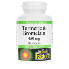 Turmeric & Bromelain 450 Mg, 180 Capsules, by Natural Factors