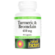 Turmeric & Bromelain 450 Mg, 90 Capsules, by Natural Factors
