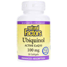 Ubiquinol Active CoQ10 100 Mg, 30 Softgels, by Natural Factors