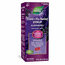 Umcka Cold + Flu Elderberry Syrup, by Natures Way