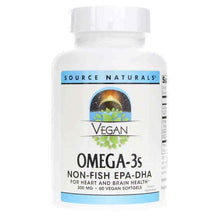 Vegan Omega-3s EPA-DHA, 60 Vegan Softgels, by Source Naturals