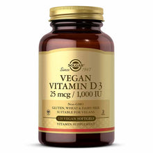 Vegan Vitamin D3 25 Mcg 1,000 IU, 120 Vegan Softgels, by Solgar