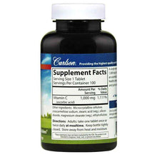 Vitamin C 1000 Mg, 100 Veg Tablets, by Carlson Labs, image #2