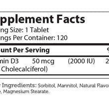 Vitamin D3 2000 IU Chewable, by Zahler, image #4