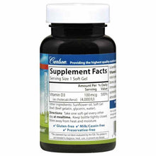 Vitamin D3 4000 IU, 120 Softgels, by Carlson Labs, image #2