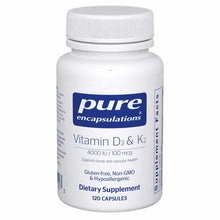 Vitamin D3 & K2, 120 Capsules, by Pure Encapsulations