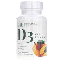 Vitamin D3 with Vitamin K2, 90 Vegetarian Tablets, by Michael's Health