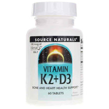 Vitamin K2 + D3, 60 Tablets, by Source Naturals