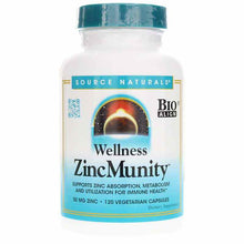 Wellness ZincMunity, 120 Veg Capsules, by Source Naturals