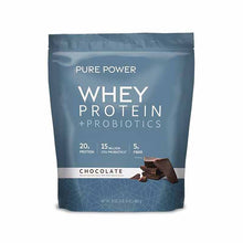Whey Protein + Probiotics, Chocolate, by Pure Power