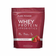 Whey Protein + Probiotics, Strawberry, by Pure Power