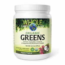 Whole Earth & Sea Organic Greens Tropical, 14.3 Oz, by Natural Factors