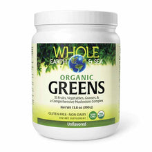 Whole Earth & Sea Organic Greens Unflavored, by Natural Factors